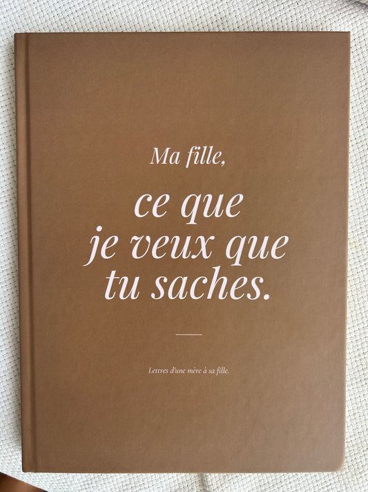 NOUVEAU Carnet de transmission d'une mère à sa fille